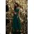 Women's strapless tulle party dress (S/M/L ONE SIZE) ITALIAN FASHION IM923001 beige 40