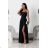 Women's strapless tulle party dress (S/M/L ONE SIZE) ITALIAN FASHION IM923001 beige 40