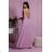 Women's strapless tulle party dress (S/M/L ONE SIZE) ITALIAN FASHION IM923001 light purple 38