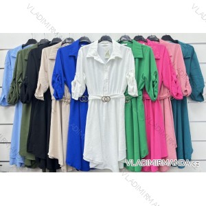 Women's Summer Short Sleeve Dress (S/M/L ONE SIZE) ITALIAN FASHION IM724KORA