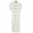 Women's Long Chiffon Short Sleeve Dress (S/M ONE SIZE) ITALIAN FASHION IMWGM23456 -   white -   M / L