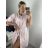 Women's Elegant Glitter Long Sleeve Dress (S/M/L/XL ONE SIZE) ITALIAN FASHION IMBM22010