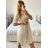 Women's summer cotton dress (UNI S-L) ITALIAN FASHION IIM423521 -   pink -   M / L