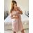 Women's summer cotton dress (UNI S-L) ITALIAN FASHION IIM423521 -   pink -   M / L