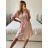 Women's summer cotton dress (UNI S-L) ITALIAN FASHION IIM423521 -   pink -   M / L