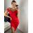 Elegant formal dress with straps for women (S / M ONE SIZE) ITALIAN FASHION IM321576 Wine S/M