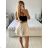 Set of long sweatpants and long sleeve sweatshirt for women (UNI S / L) TURKISH FASHION IMK20148 -   béžová smetanová -   S / M
