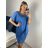 Tunic shirt long sleeve ladies (uni xl-3xl) ITALIAN Fashion IM720024 L/XL/XXL one size Tm.modra