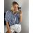 Short Sleeve Shirt Dress women (uni L-2XL) ITALIAN MODA IMS20002