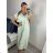 Zippered extended sweatshirt dress long sleeve women (uni m / xl) ITALIAN FASHION IM520351 M-XL pink