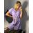 Women's Short Sleeve Shirt Dress (S/M/L ONE SIZE) ITALIAN FASHION IM321258/DR -   purple -   S / M