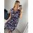 Women's Icecool Sleeveless Summer Dress (M/L, XL/2XL) AINUOSI ITALIAN FASHION IMB239571 XL/2XL blue