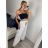 Women's Summer Long Harem Pants (42/44/46 ONE SIZE) ITALIAN FASHION IM424361