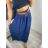 Women's long skirt with belt (S/M/L ONE SIZE) ITALIAN FASHION IM324121 -   dark blue -   M / L