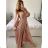 Elegant Long Sleeve Dress Women (S / M.ONE SIZE) ITALIAN FASHION IMM211302