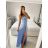 Women's Strapless Long Party Dress (S/M ONE SIZE) ITALIAN FASHION IMPSH2360055 -   purple -   S / M