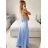 Women's Strapless Long Party Dress (S/M ONE SIZE) ITALIAN FASHION IMPSH2360055