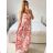 Women's Long Summer Strapless Dress (S/M ONE SIZE) INDIAN FASHION IMPEM23G37 -   green -   S / M