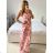 Women's Long Summer Strapless Dress (S/M ONE SIZE) INDIAN FASHION IMPEM23G37 -   green -   S / M