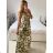 Women's Long Summer Strapless Dress (S/M ONE SIZE) INDIAN FASHION IMPEM23G37 -   green -   S / M