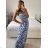 Women's Long Summer Strapless Dress (S/M ONE SIZE) INDIAN FASHION IMPEM23G37
