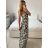 Women's Long Summer Strapless Dress (S/M ONE SIZE) INDIAN FASHION IMPEM23G37 L / XL black