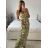 Women's Long Summer Strapless Dress (S/M ONE SIZE) INDIAN FASHION IMPEM23G37 L / XL black
