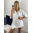 Short Sleeve Shirt Dress women (uni L-2XL) ITALIAN MODA IMS20002