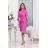 Women's strapless tulle party dress (S/M/L ONE SIZE) ITALIAN FASHION IM923001 fialová purpurová 42