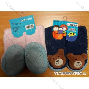 Hot socks with non-slip soles for children's girls (24-27) AURA.VIA NO.M7001
