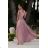 Women's strapless tulle party dress (S/M/L ONE SIZE) ITALIAN FASHION IM923001 pink 44