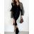 Women's Long Chiffon Short Sleeve Dress (S/M ONE SIZE) ITALIAN FASHION IMWGS231048