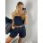 Kraťasy šortky s páskem dámské (S/M ONE SIZE) ITALSKÁ MÓDA IM724045 -   black -   S / M
