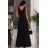 Women's strapless tulle party dress (S/M/L ONE SIZE) ITALIAN FASHION IM923001 black 40