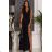 Women's strapless tulle party dress (S/M/L ONE SIZE) ITALIAN FASHION IM923001 black 40