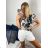 Women's Elegant Long Sleeve Dress (S/M ONE SIZE) ITALIAN FASHION IMM23M6062