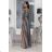 Women's strapless tulle party dress (S/M/L ONE SIZE) ITALIAN FASHION IM923001 černo-béžová M
