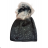 Women's cap with stones (uni) WOOLK POLAND PV417027 -   black -   ONE SIZE