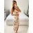 Women's Strapless Long Party Dress (S/M ONE SIZE) ITALIAN FASHION IMPSH2360055