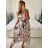 Women's Long Elegant Chiffon Sleeveless Dress (S/M ONE SIZE) ITALIAN FASHION IM423265