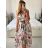 Women's Long Elegant Chiffon Sleeveless Dress (S/M ONE SIZE) ITALIAN FASHION IM423265