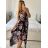 Women's Long Elegant Chiffon Sleeveless Dress (S/M ONE SIZE) ITALIAN FASHION IM423265