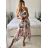 Women's Long Elegant Chiffon Sleeveless Dress (S/M ONE SIZE) ITALIAN FASHION IM423265