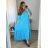 Women's Long Sleeve Shirt Dress (S/M ONE SIZE) ITALIAN FASHION IMWD232607 -   red -
