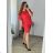 Women's Long Sleeve Shirt Dress (S/M ONE SIZE) ITALIAN FASHION IMWD232607 -   modrá džínová -   44/46