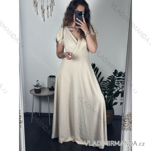 Summer short sleeve summer dress (S / M ONE SIZE) ITALIAN FASHION IMWY21019