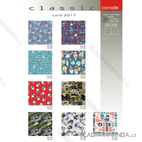 T-shirts mens classic cotton (s-3xl) CORNETTE CLASSIC-001
