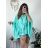 Shirt extended 3/4 long sleeve women's (L/XL/2XL ONE SIZE) ITALIAN FASHION IM423025