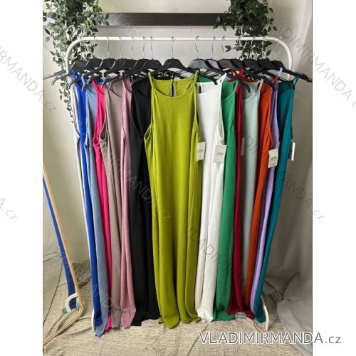 Women's Camo Long Elegant Carmen Sleeveless Dress (S/M ONE SIZE) ITALIAN FASHION IMPLP2373014065