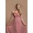Women's Long Elegant Strapless Party Dress (SL) FRENCH FASHION FMPEL23DORIANE -   pink -   M